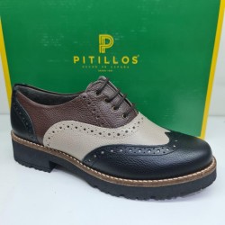 Blucher Picado Combinado Pitillos 11563