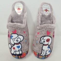 Zapatilla plana  Destalonada beig Alcalde 60030