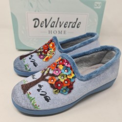 Zapatilla Cerrada Arbol De Valverde Mod 1192