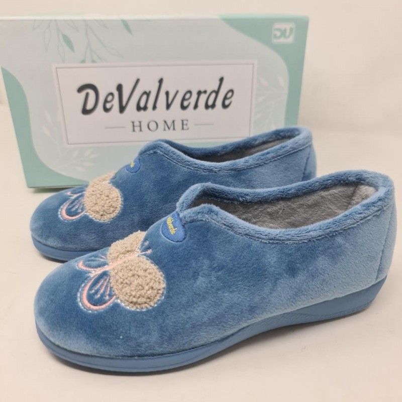 Zapatilla Cerrada Mariposa De Valverde Mod 1209