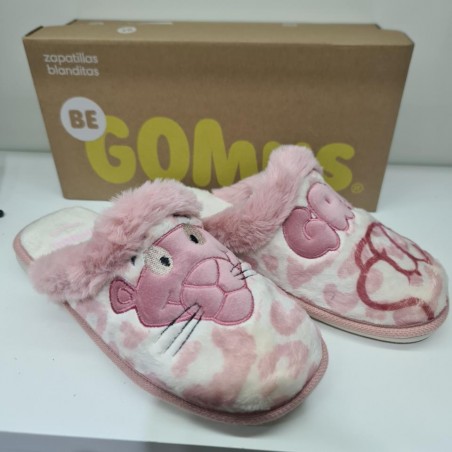 Zapatilla De Casa Pantera Mod  6918 Gomus