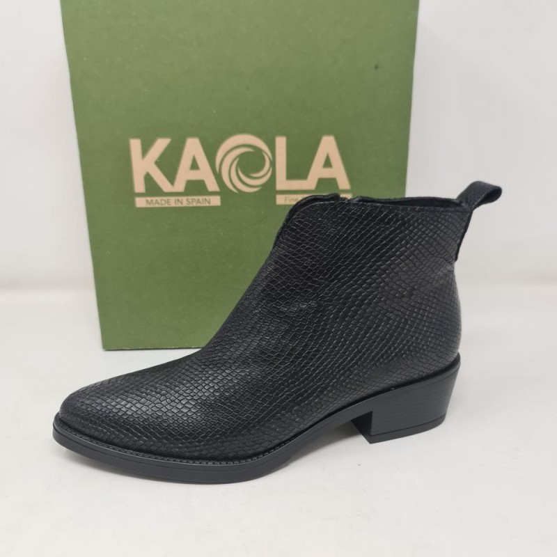 Botín Serpiente Tacón Goma Kaola 8421