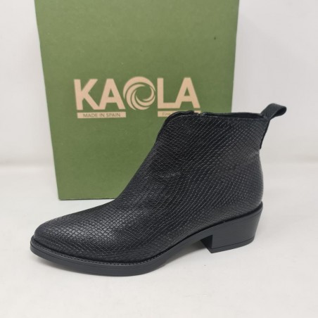 Botín Serpiente Tacón Goma Kaola 8421