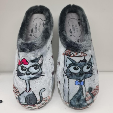 Zapatilla Destalonada Gatos Eco-Flex 12014