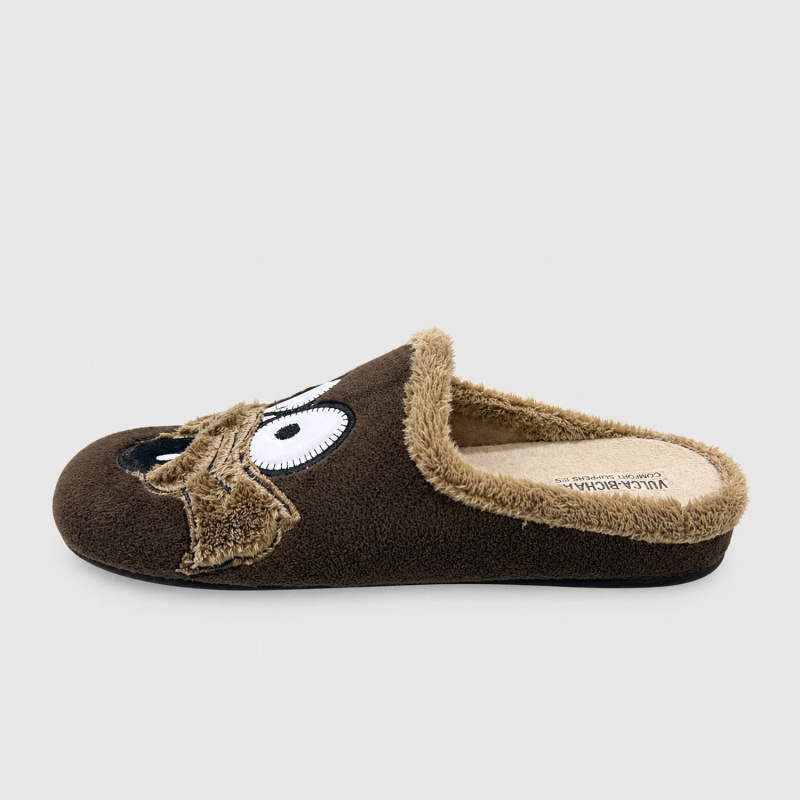 Zapatilla de casa Vulca-Bicha Coyote 4812 marrón