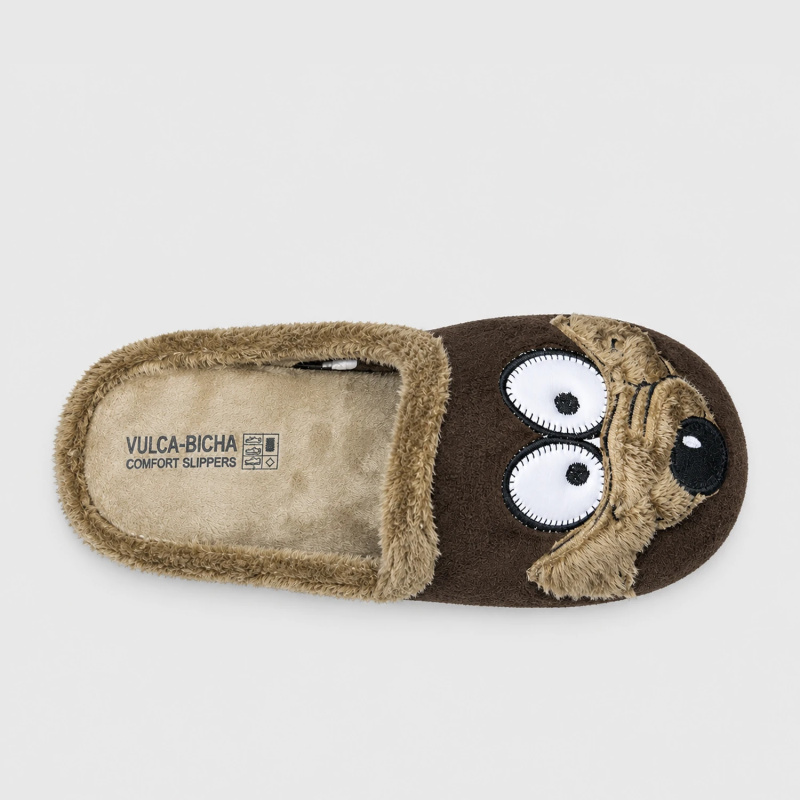 Zapatilla de casa Vulca-Bicha Coyote 4812 marrón