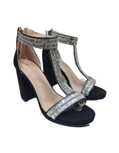 Sandalia T Brillantes Black Cool l 3851