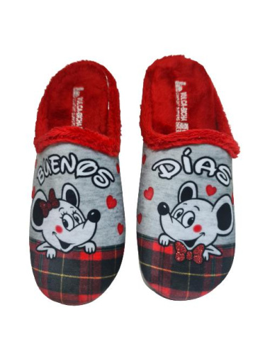 Zapatilla Ratón Buenos  Días Vulca Bicha Mod 2376