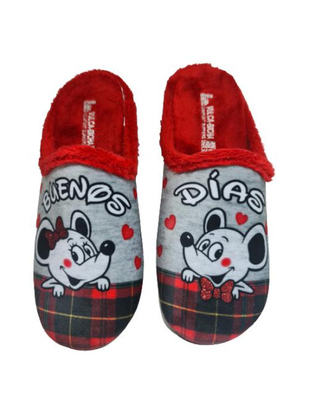 Zapatilla Ratón Buenos  Días Vulca Bicha Mod 2376