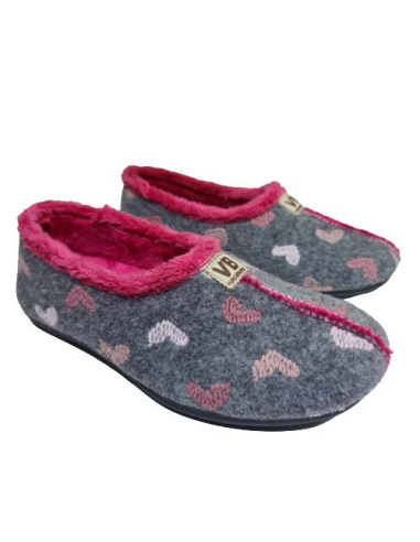 Zapatilla Cerrada Corazones Mod 4307
