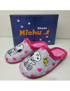 Zapatilla Chinela Perrito y Pájaro Michu mod 7107