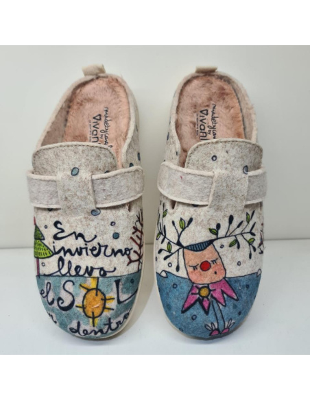 Zapatilla Fieltro Sol Dentro Vivant