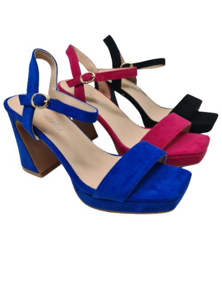 Sandalia Ante Tacón Mod  Wxl638