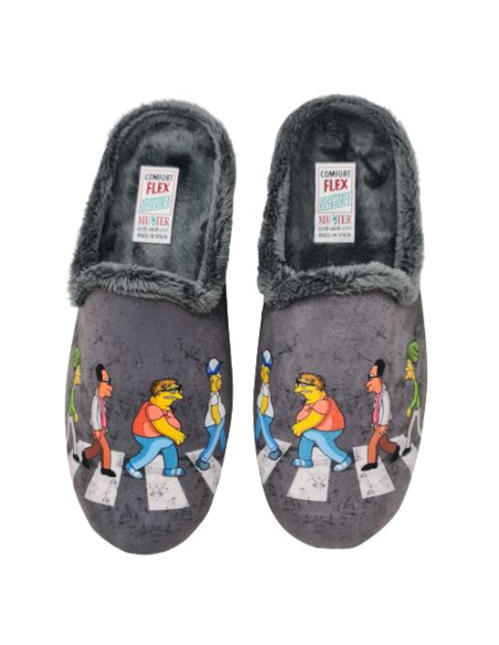 Zapatillas De Casa Paso De Cebra  Mod  904 Muyter