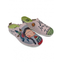 Zapatilla De Casa Fieltro Vivant India