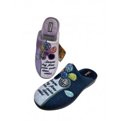 Zapatilla Descubierta Flor DeValverde Mod 1120SLL