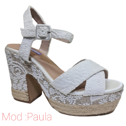 Zapato Plataforma Mandarina Mod Paula