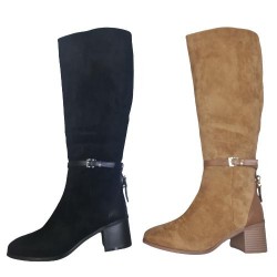 Bota Tacón  Hebilla Mod  5752 Ideal Shoes