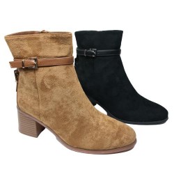 Botín Tacón Hebilla Ideal Shoes Mod 5753