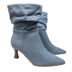 Botín tacón Jeans Ideal Shoes  Mod 9525
