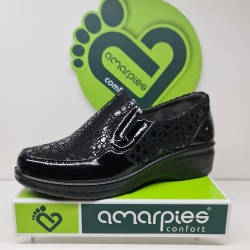 Zapato Cuña  Elásticos Amarpies Confort Mod 25361