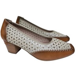 Zapato Combinado Perforado Via Dos Mod 28-09