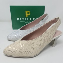 Zapato Salon Destalonado Mod  5750 Pitillos