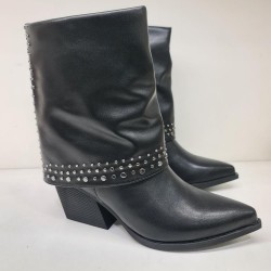 Bota Solapa Tachas Alta Moda RQ 76