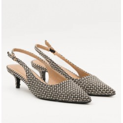 Zapato Destalonado Rafia, Mod. B-5097 Buonarotti