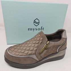 Zapato Acolchado Cremallera  Mod  25M575 Mysoft