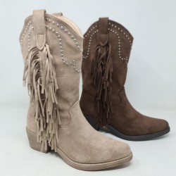 Bota Tejana Abigail Flecos Mod  RQ-105 Alta Moda
