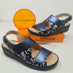 Sandalia Doble Velcro Doctor Cutillas 47105 Marino
