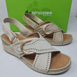 Sandalia Cruzada Velcro Mod  Abz30215  Amarpies