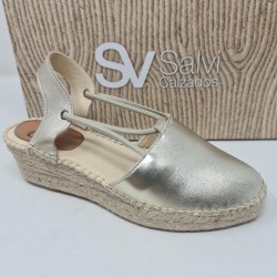 Esparteña Salvi Dorada 006