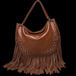 Bolso De  Hombro Flecos Y Tachas D  A 29073